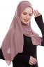 Yara - Hijab Crepe Pratique One-Piece Rose Pink