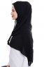 Yara - Hijab Crepe Pratique One-Piece Noir