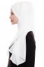 Yara - Hijab Crepe Pratique One-Piece Blanc