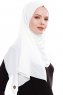 Yara - Hijab Crepe Pratique One-Piece Blanc