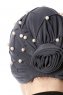Yaren - Turban Crepe Chiffon Anthracite - Sehr-i Sal