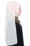 Ylva - Hijab Chiffon Pratique Kaki & Beige
