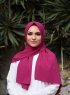 Zahra - Hijab En Crêpe Cerise - Mirach