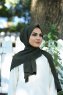 Zahra - Hijab En Crêpe Kaki Foncé - Mirach