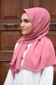 Zahra - Hijab En Crêpe Rose Foncé - Mirach