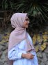 Zahra - Hijab En Crêpe Pale Pink - Mirach