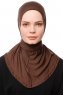 Zeliha - Hijab Pratique Viscose Marron