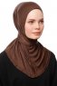 Zeliha - Hijab Pratique Viscose Marron