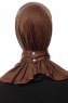 Zeliha - Hijab Pratique Viscose Marron