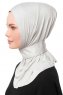 Zeliha - Hijab Pratique Viscose Gris Clair
