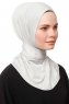 Zeliha - Hijab Pratique Viscose Gris Clair