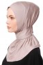 Zeliha - Hijab Pratique Viscose Gris Pierre