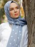 Zinera - Hijab à Motifs Gris - Sal Evi
