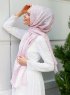 Zinera - Hijab à Motifs Rose - Sal Evi