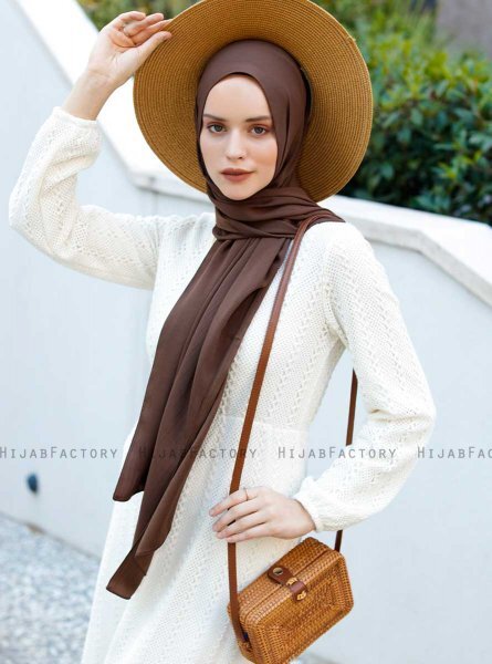 Emira - Hijab Marron Foncé - Sal Evi