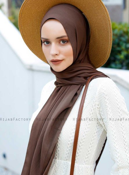 Emira - Hijab Marron Foncé - Sal Evi