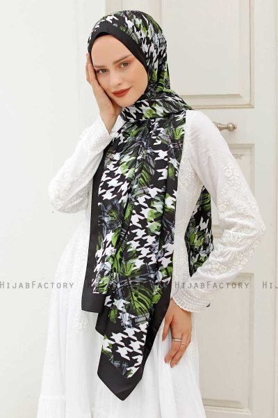 Hijab Twill à Motifs Forêt - Sal Evi