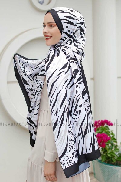 Hijab Twill à Motifs Whirlpool - Sal Evi