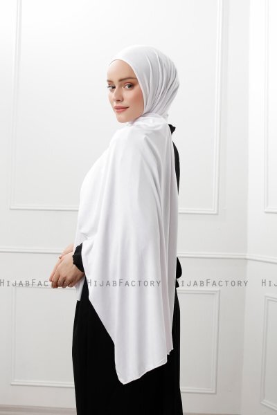 Sibel - Hijab Jersey Blanc