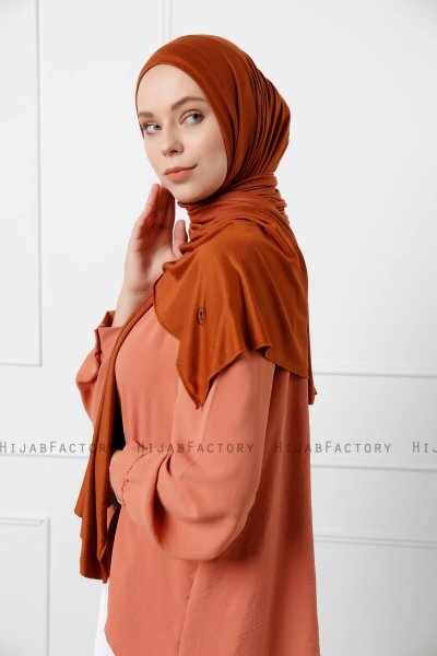 Sibel - Hijab Jersey Rouge Brique