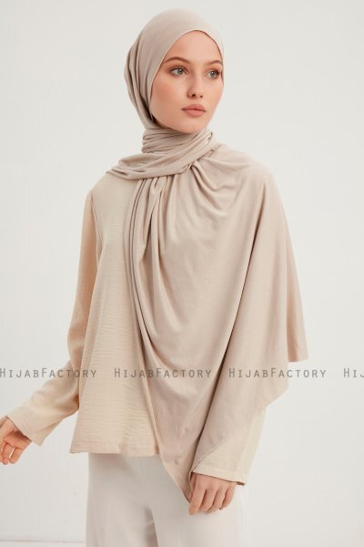 Sibel - Hijab Jersey Dark Nude