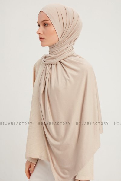 Sibel - Hijab Jersey Dark Nude