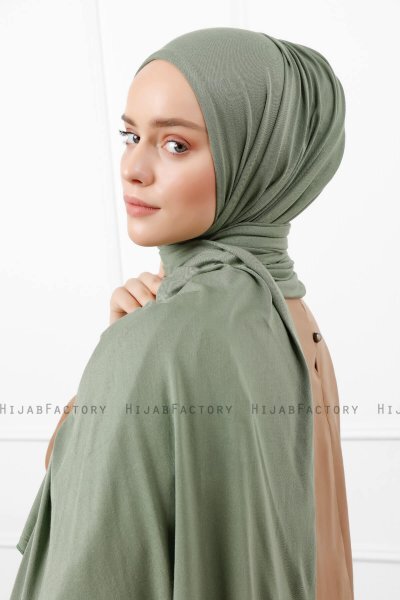 Sibel - Hijab Jersey Vert