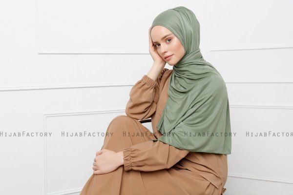Sibel - Hijab Jersey Vert