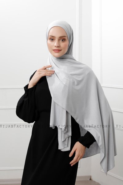 Sibel - Hijab Jersey Silver