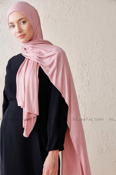 Sibel - Hijab Jersey Vieux Rose