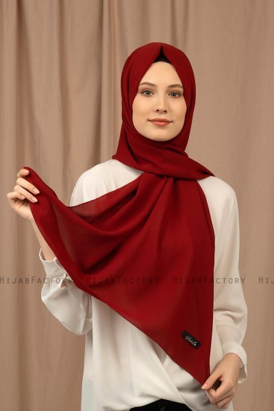 Yildiz - Hijab Crepe Chiffon Bordeaux