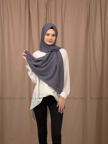 Yildiz - Hijab Crepe Chiffon Anthracite