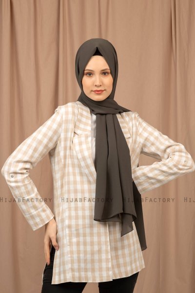 Yildiz - Hijab Crepe Chiffon Kaki