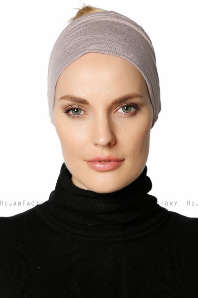 Cemre - Bandana Bonnet Gris Pierre