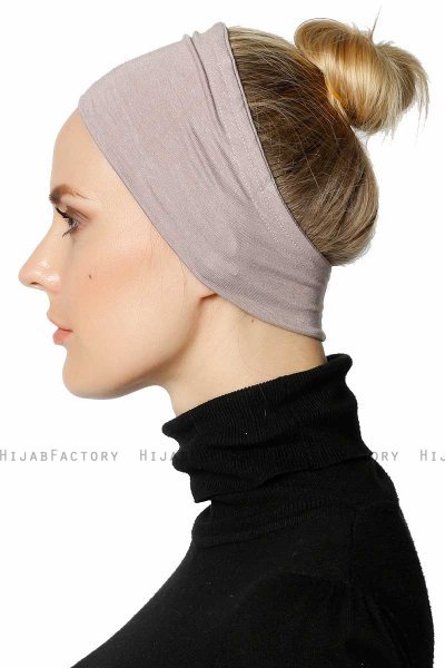 Cemre - Bandana Bonnet Gris Pierre