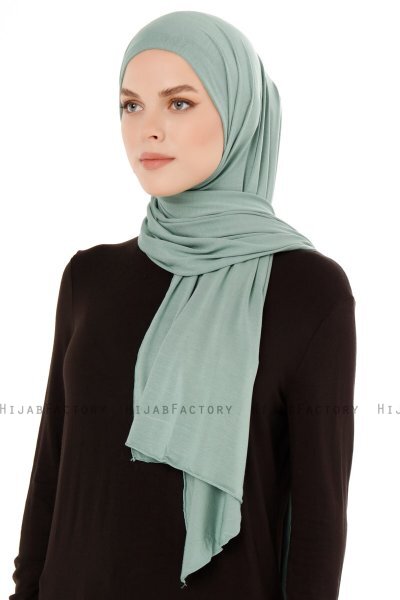 Melek - Hijab Jersey Premium Vert - Ecardin