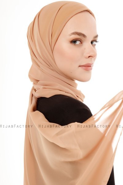 Derya - Hijab Pratique Chiffon Gold