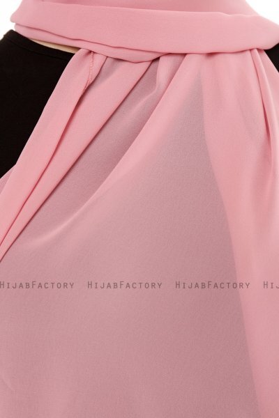 Derya - Hijab Pratique Chiffon Rose Foncé