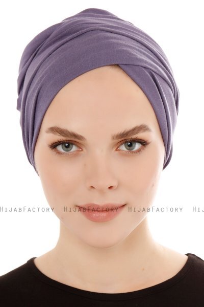 Belinay - Turban Violet Foncé - Ecardin
