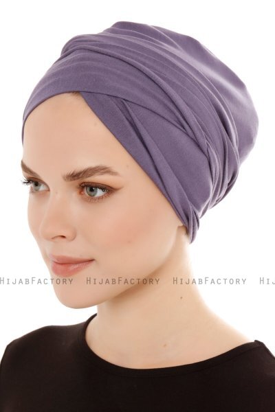 Belinay - Turban Violet Foncé - Ecardin
