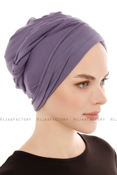 Belinay - Turban Violet Foncé - Ecardin