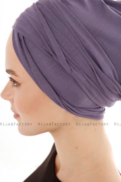 Belinay - Turban Violet Foncé - Ecardin