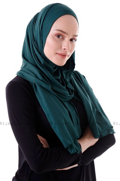 Hanfendy - Hijab Pratique One-Piece Vert Foncé