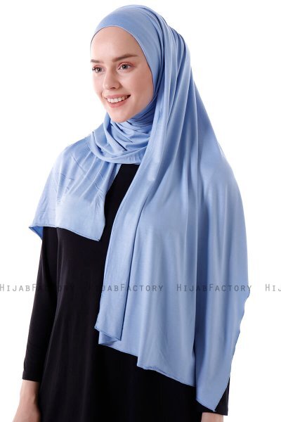 Hanfendy - Hijab Pratique One-Piece Bleu Clair