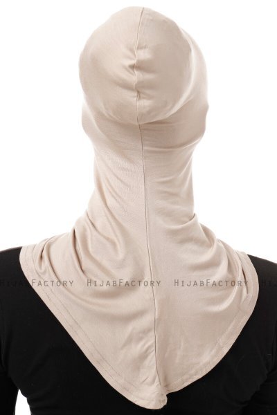 Damla - Bonnet Masque Ninja Hijab Taupe Clair