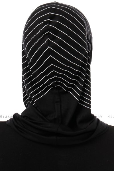 Babe Cross - Hijab Al Amira One-Piece Noir & Blanc