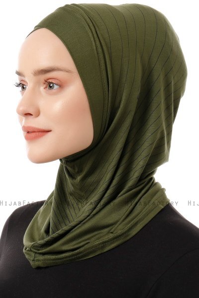 Babe Cross - Hijab Al Amira One-Piece Kaki