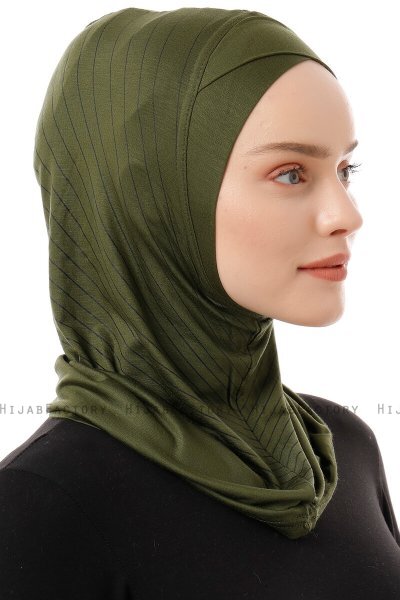 Babe Cross - Hijab Al Amira One-Piece Kaki