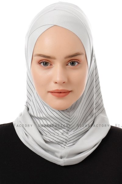 Babe Cross - Hijab Al Amira One-Piece Gris Clair