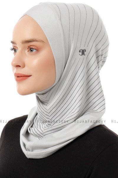 Babe Cross - Hijab Al Amira One-Piece Gris Clair